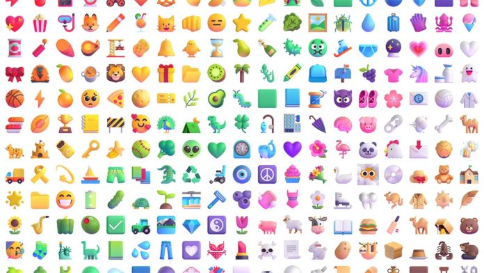 emojis en 3D inspirados en Fluent para Microsoft Teams