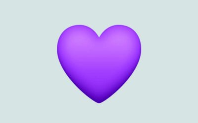 Significado de emoji del corazón morado