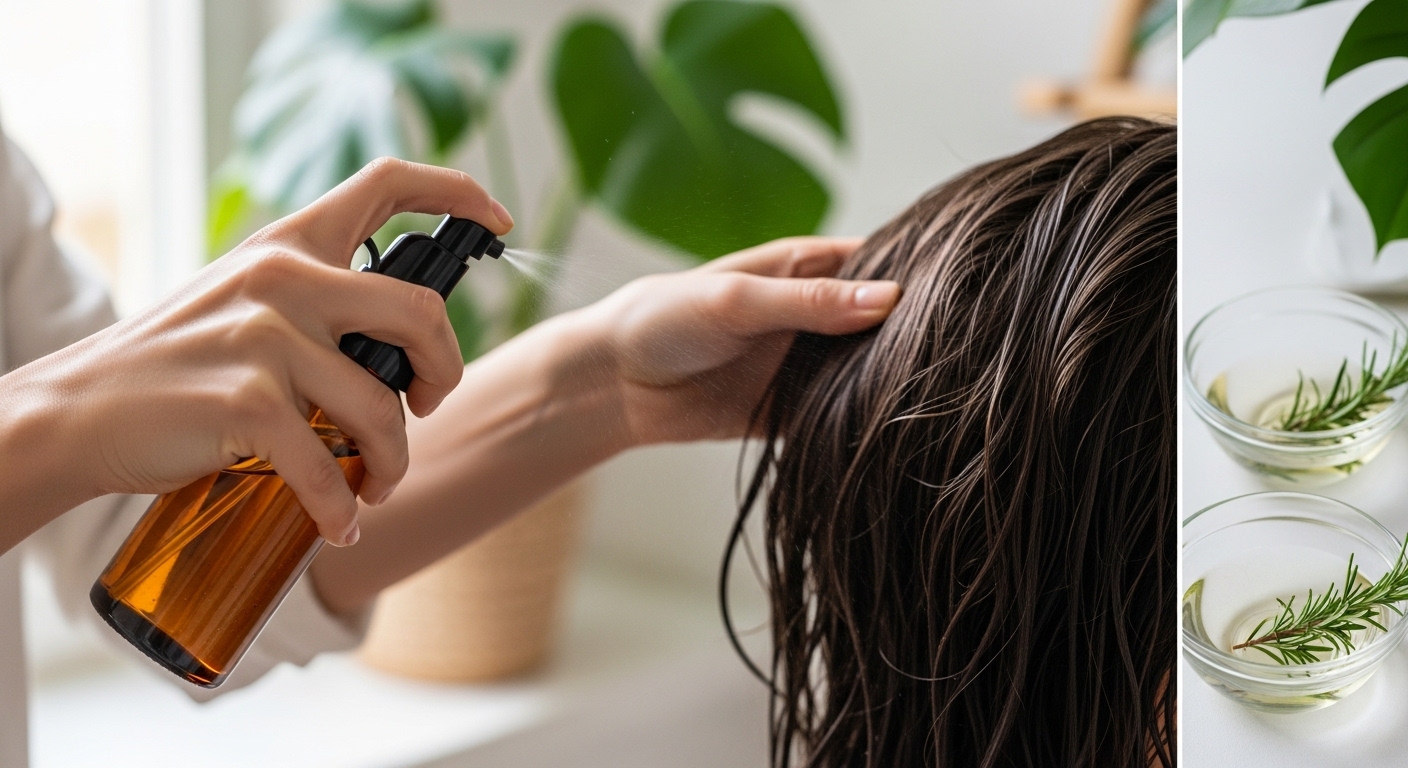 Usos del vinagre blanco que probablemente no conocías (más allá de limpiar) 1 Aplicacion de un enjuague casero de vinagre blanco diluido para el brillo del cabello