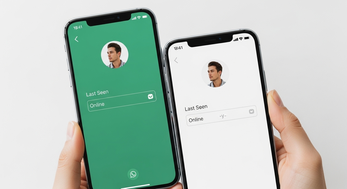 Cómo saber si alguien te ha bloqueado en WhatsApp (señales definitivas) 2 Comparacion de dos pantallas de WhatsApp mostrando la visibilidad de la informacion Ultima vez en un perfil de contacto