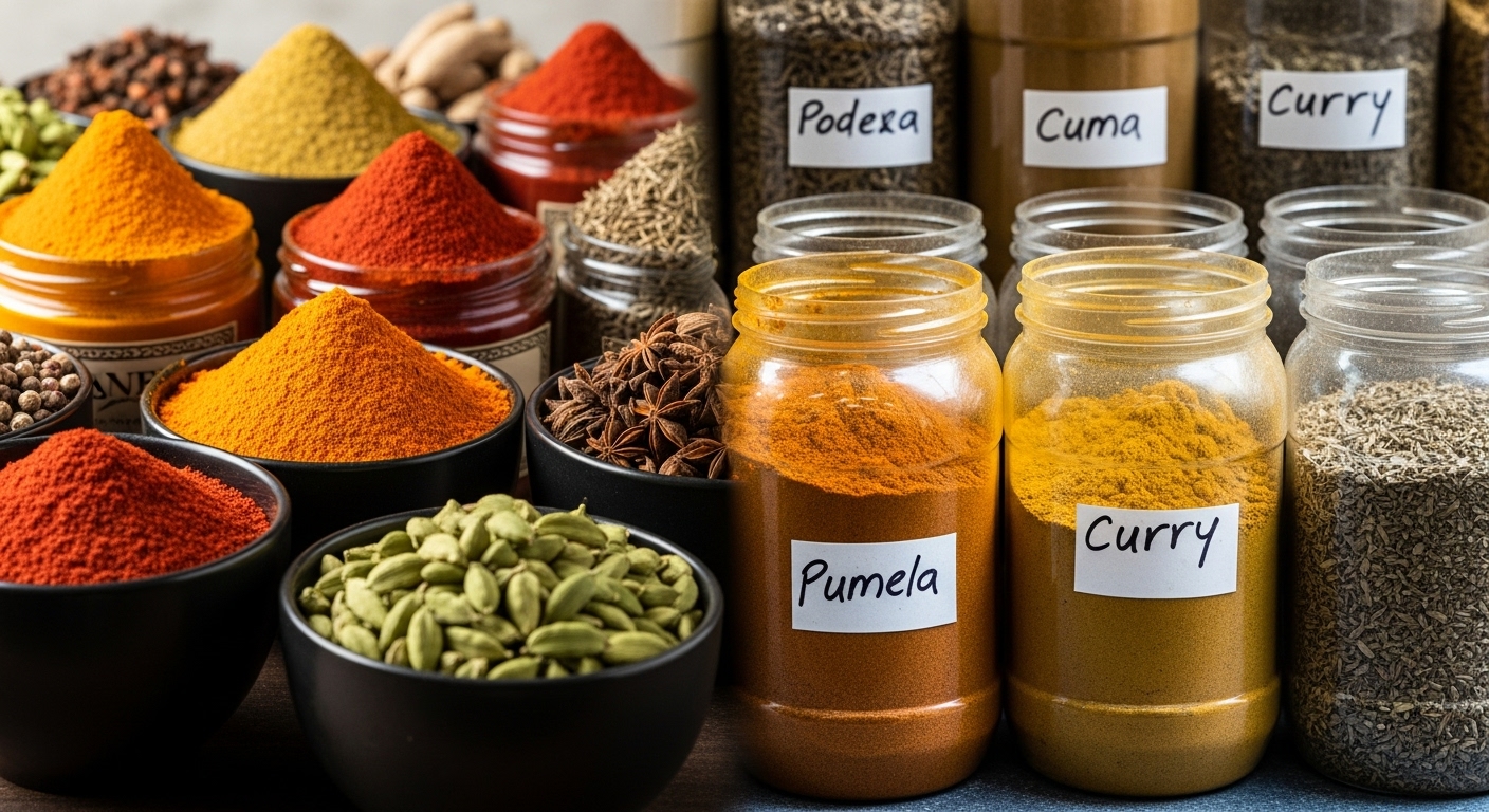 Especias que ayudan a reducir la inflamación (más allá de la cúrcuma) 2 Comparacion entre especias frescas bien guardadas y especias viejas expuestas a la luz y el aire