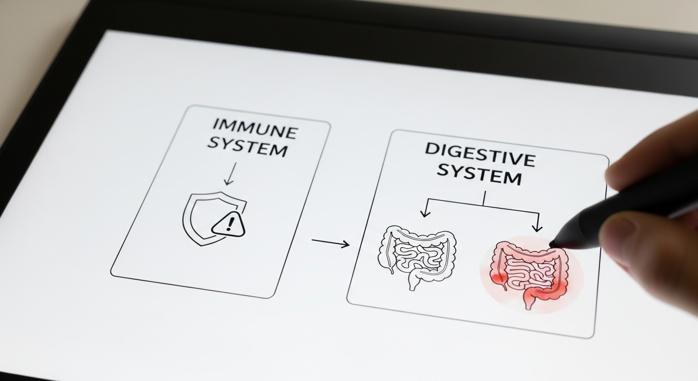 Intolerancia a la lactosa vs alergia a la leche: cómo diferenciarlas de una vez 1 Diagrama comparativo simplificado entre la respuesta del sistema inmune en la alergia y la digestiva en la intolerancia