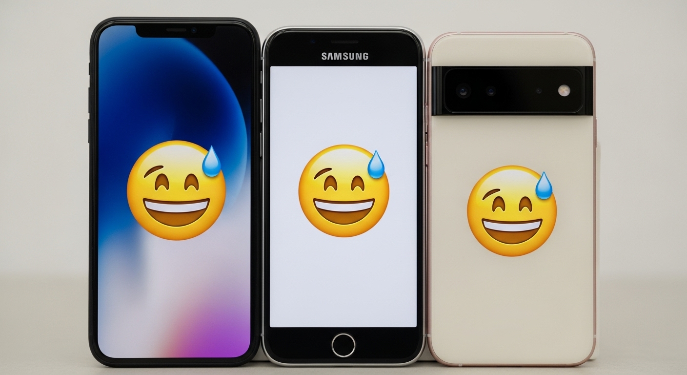El significado oculto de los emojis que quizás uses mal (según sus creadores) 2 Diferentes disenos del mismo emoji en iPhone Android y Google Pixel comparados