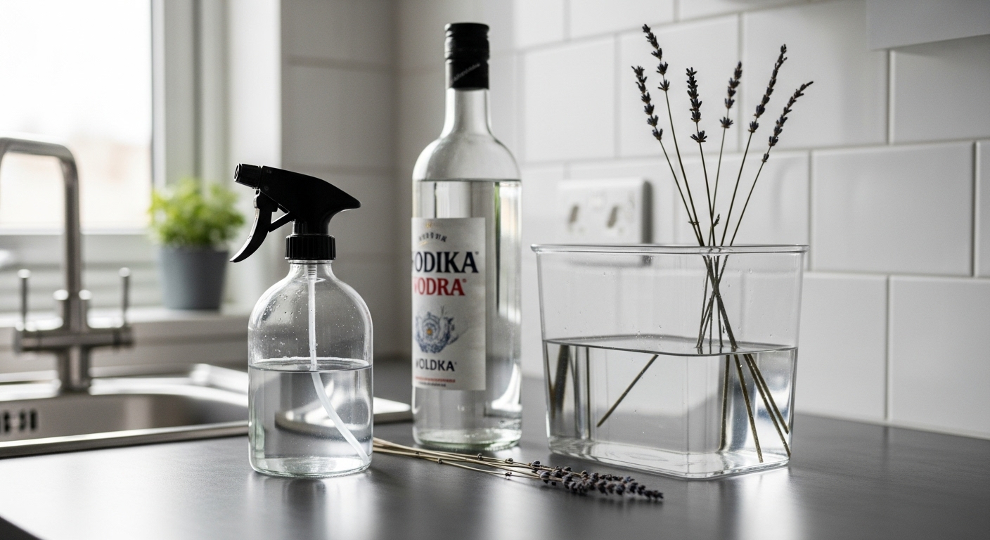 Cómo quitar el olor a humo de la ropa sin necesidad de lavarla 1 Ingredientes para hacer spray casero desodorizante de vodka y agua para ropa
