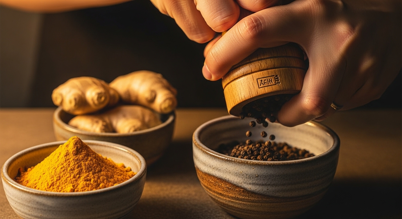 Especias que ayudan a reducir la inflamación (más allá de la cúrcuma) 1 Moler pimienta negra fresca potencia la absorcion de otras especias antiinflamatorias como la curcuma