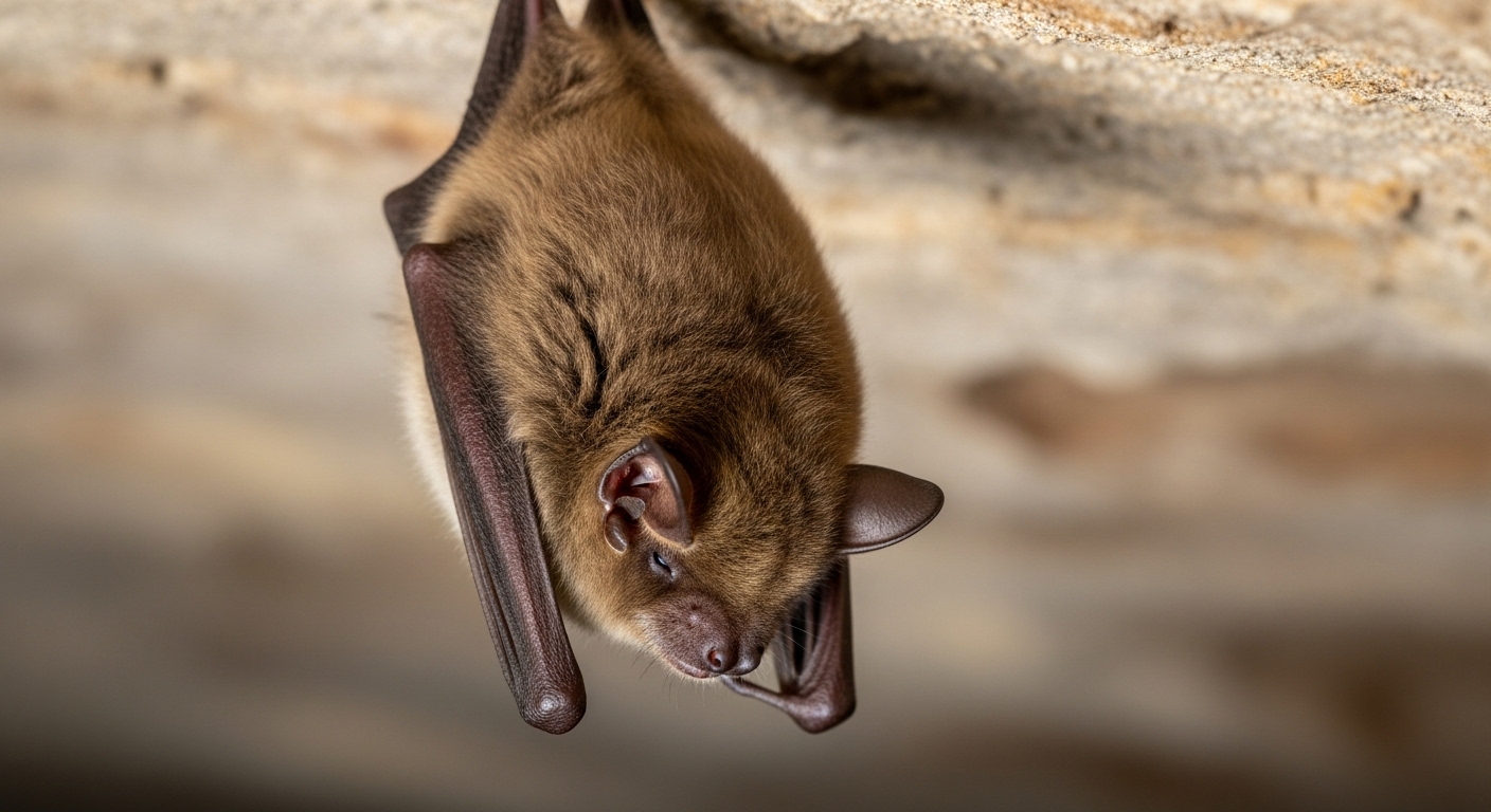 El animal que duerme solo 2 horas al día (y otros récords de sueño del reino animal) 2 Murcielago pardo durmiendo colgado en una cueva el mamifero que mas horas de sueno necesita