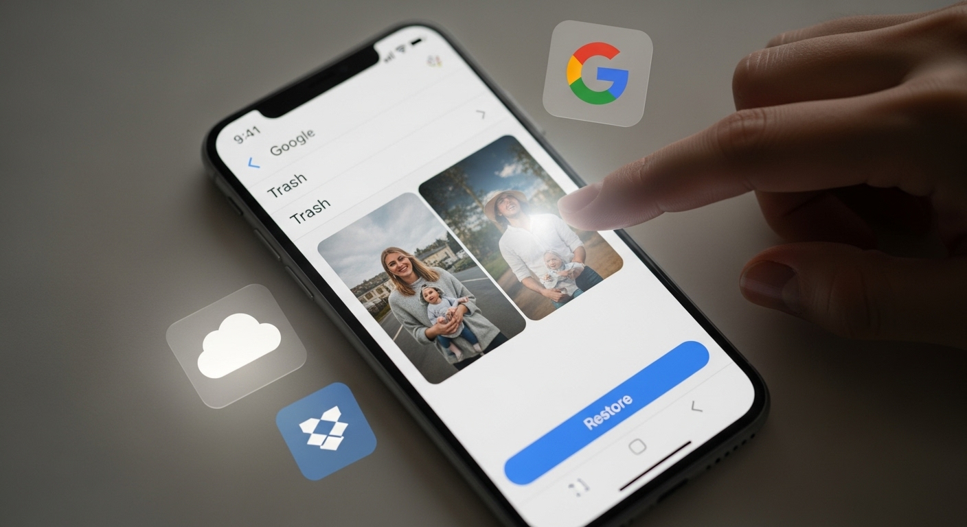 Cómo recuperar fotos borradas del celular (guía paso a paso sin apps costosas) 2 Restaurando una foto borrada desde la papelera de Google Fotos en un movil