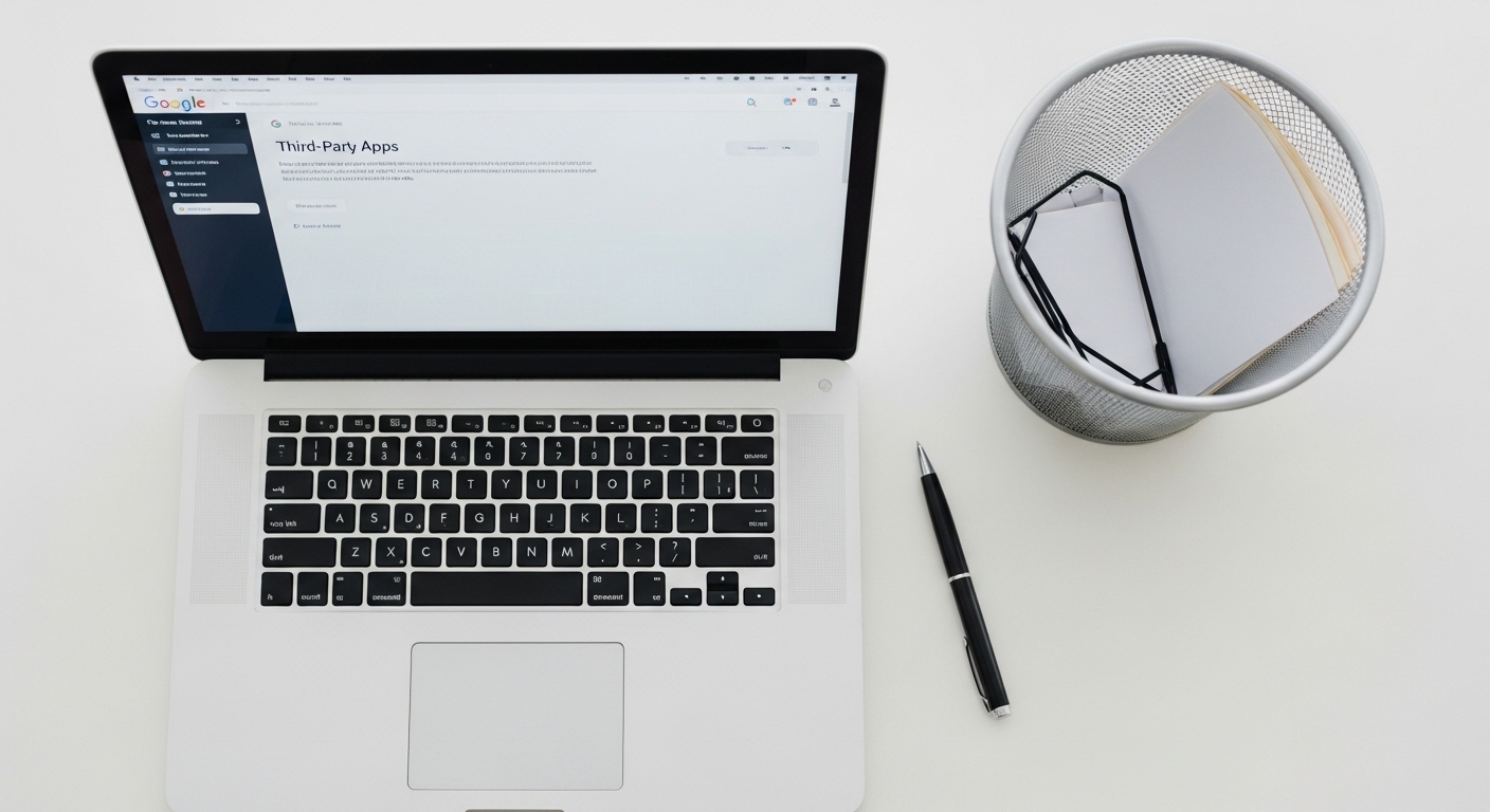 Cómo hacer una revisión de seguridad de tu cuenta de Google 2 pantalla de portatil con la lista de aplicaciones de terceros de google
