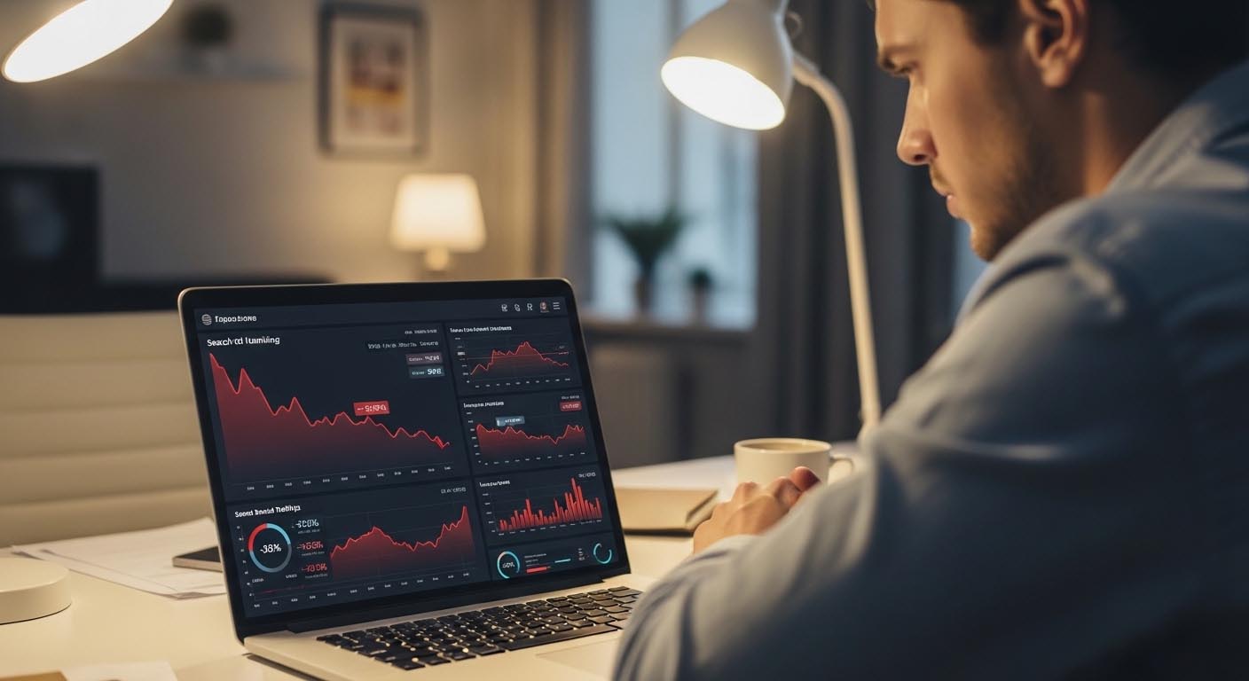 Por Qué Algunos Negocios Aparecen Siempre en Google (Y Otros No) 1 persona frustrada por bajo posicionamiento web