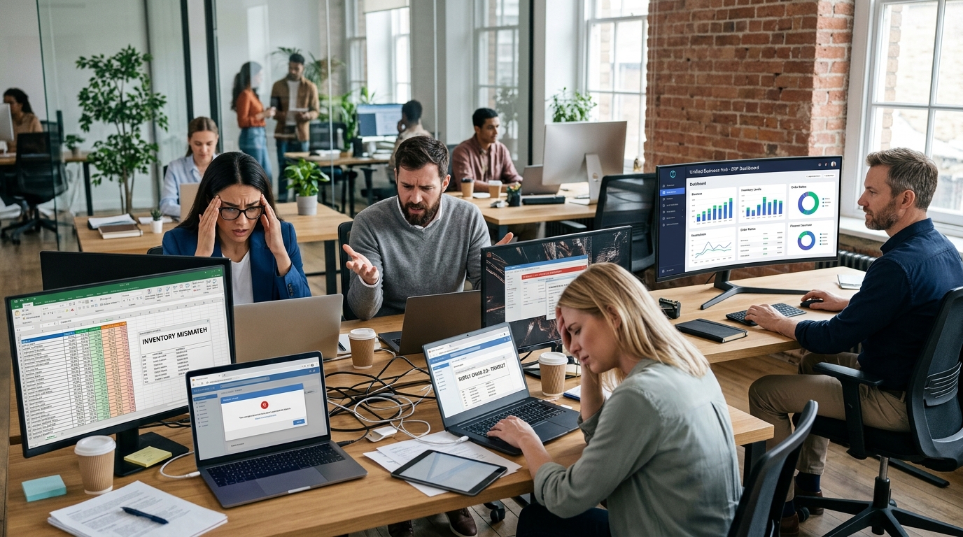 Cómo Elegir Un Software ERP Sin Complicarte La Gestión Del Negocio 3 Problemas causados por sistemas empresariales desconectados