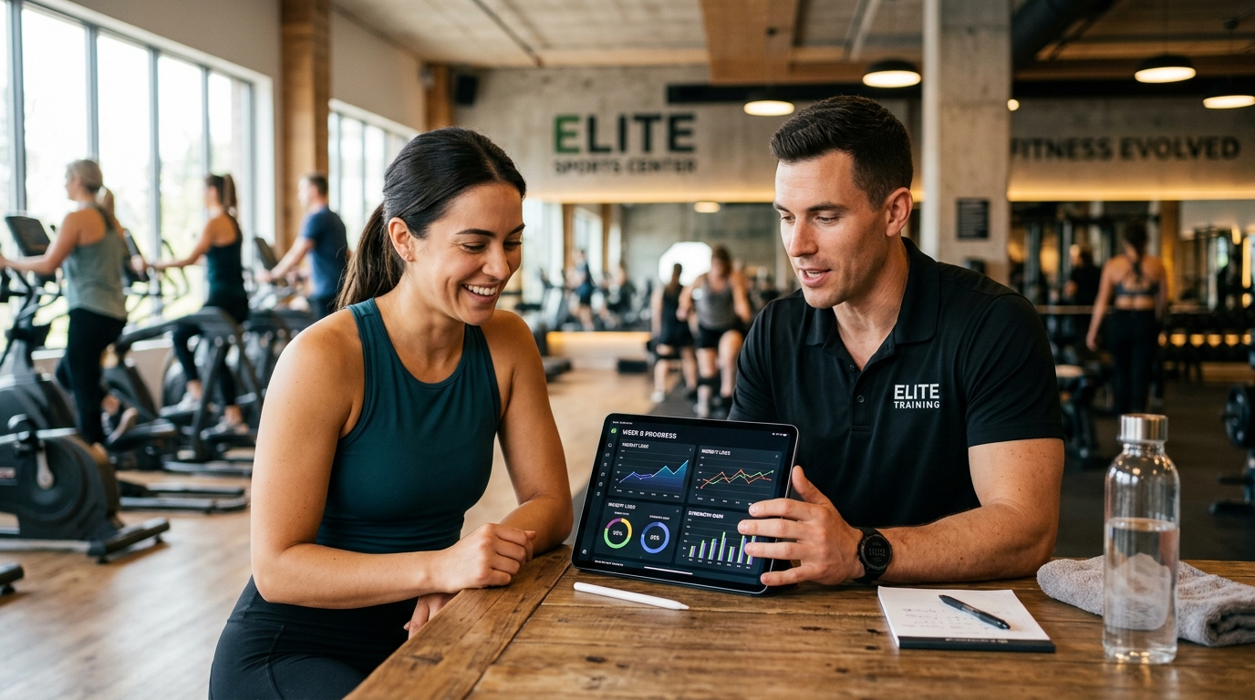 Cómo un entrenador personal puede ayudarte a alcanzar tus objetivos fitness y mejorar tu salud 3 Seguimiento de progreso fitness con entrenador personal
