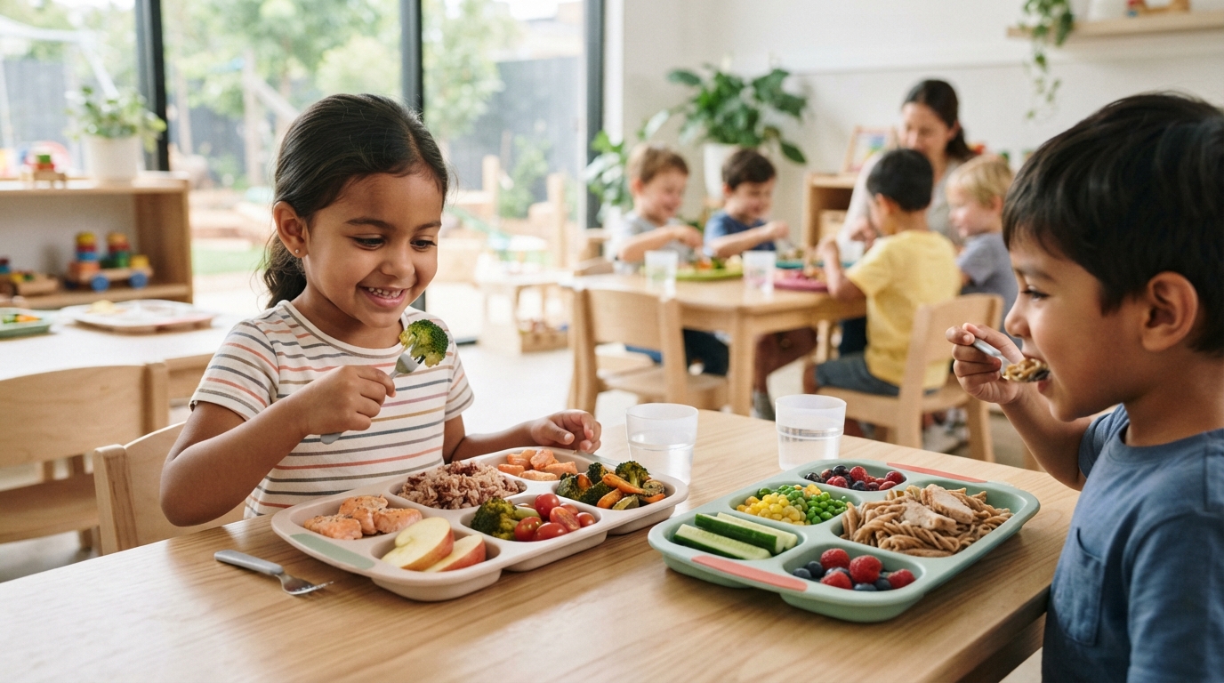 Cómo elegir una guardería en Sant Feliu de Llobregat sin equivocarte 2 Comida saludable en guarderia