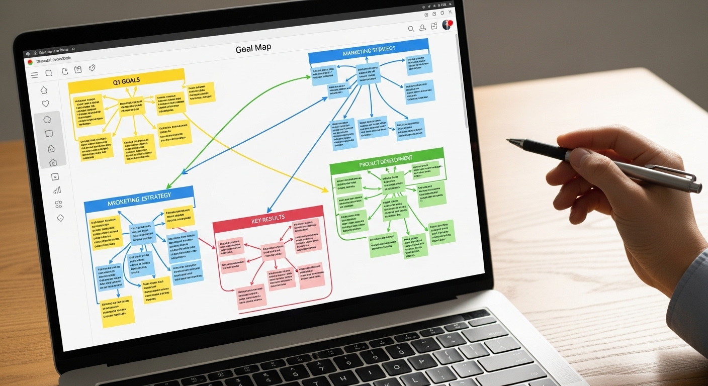 Mapa de Metas: Una Plantilla Visual para Organizar tus Objetivos