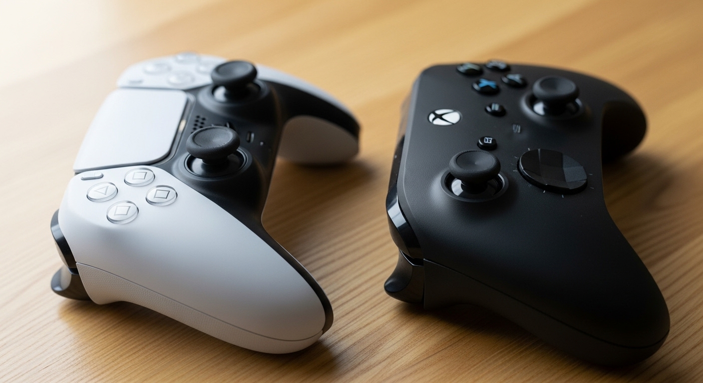 Comparativa del mando DualSense de PS5 y el mando de Xbox Series X