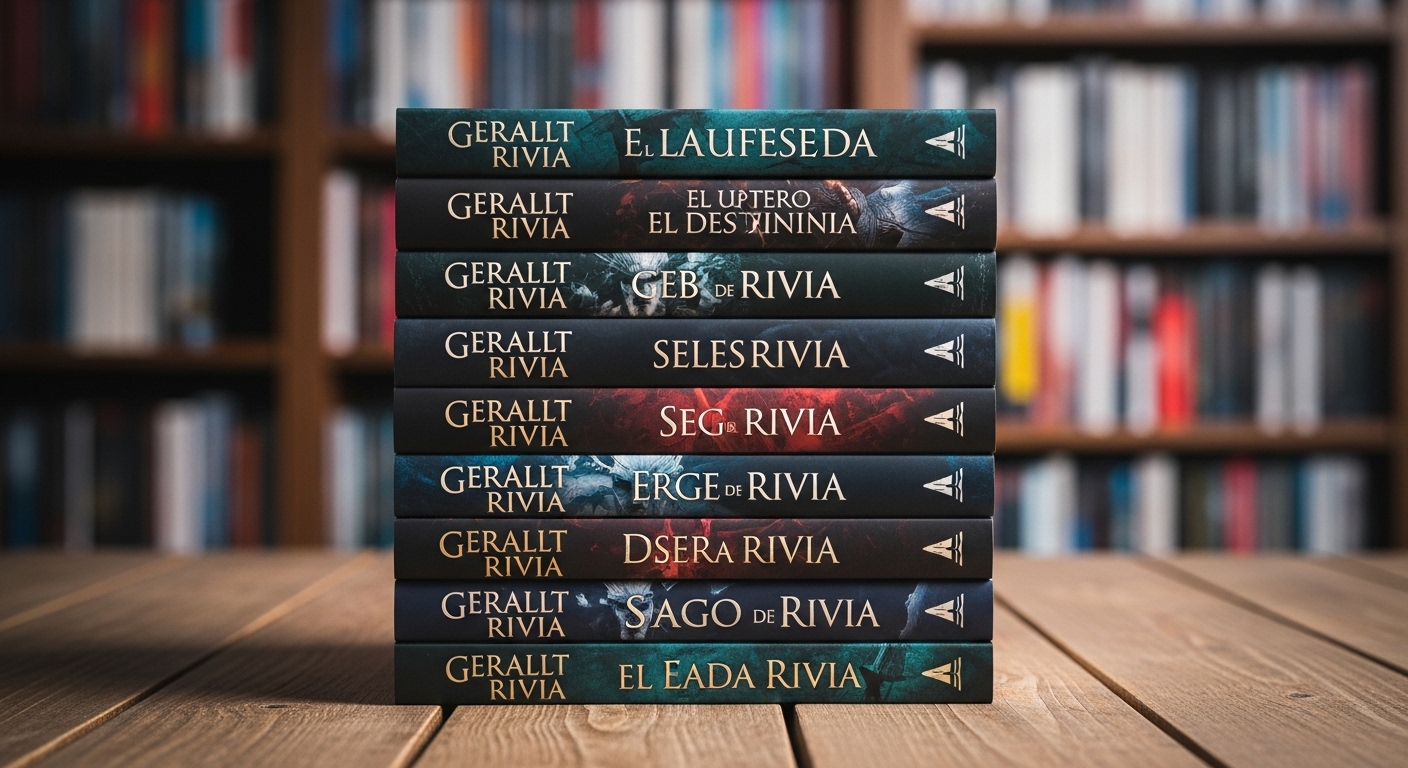 Guía Definitiva de The Witcher: Libros, Videojuegos, Serie y Cronología Completa 1 Pila de todos los libros de The Witcher en el orden de lectura correcto