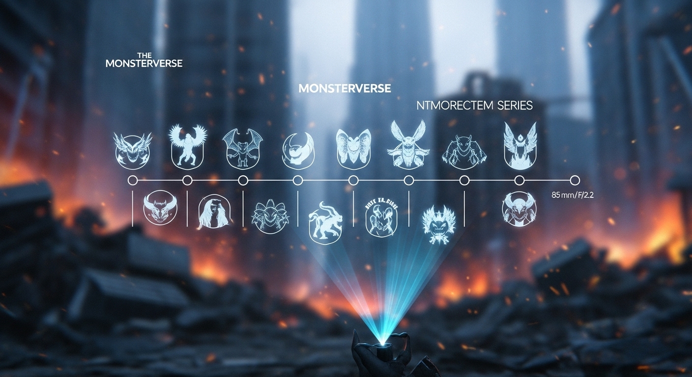 Linea de tiempo visual con el orden cronologico para ver el MonsterVerse 1