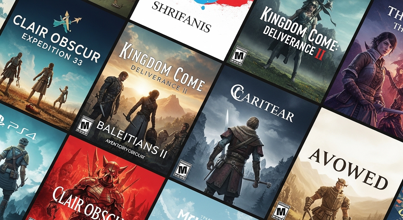 Videojuegos con Múltiples Finales que Dependen de Decisiones Minúsculas 2 Portadas de videojuegos actuales con narrativas ramificadas como Clair Obscur y Avowed