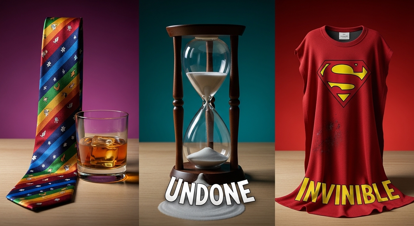 Simbolos de las series BoJack Horseman Undone e Invencible que representan sus temas profundos