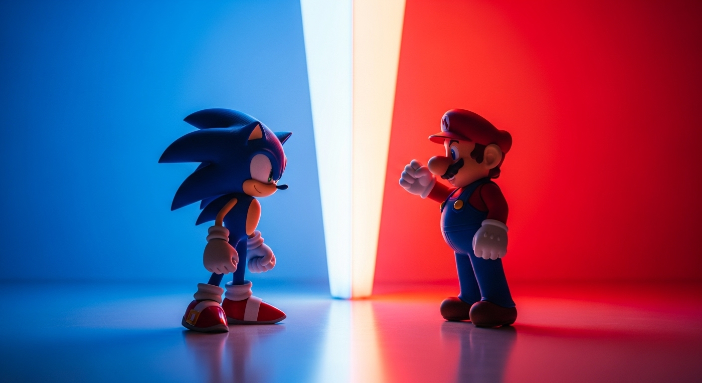 Sonic y Mario las mascotas rivales de Sega y Nintendo