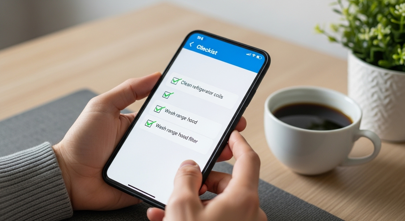 Guía para limpiar y mantener electrodomésticos de cocina para prolongar su vida 2 Checklist o lista de verificacion digital para el mantenimiento semestral de electrodomesticos de cocina
