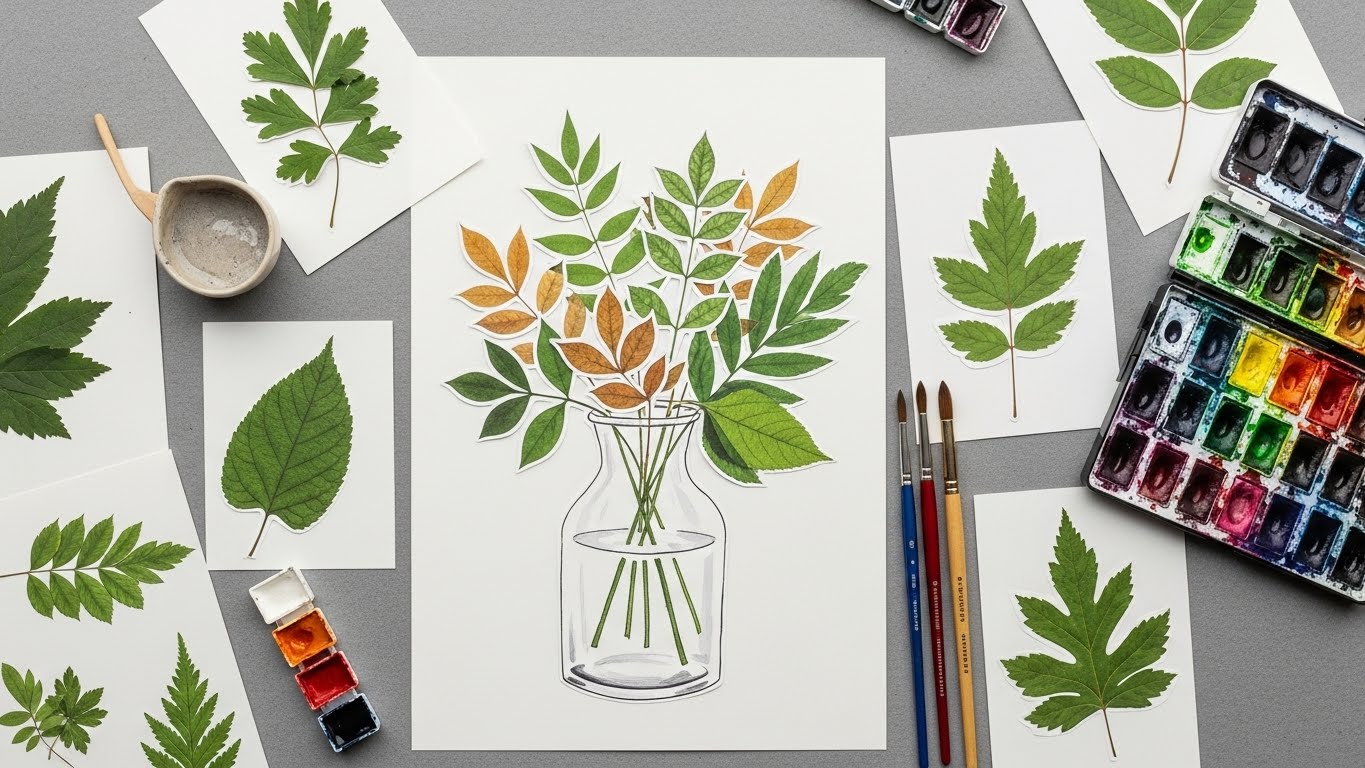 Cómo hacer calcos de hojas de otoño con niños (y por qué deberías probarlo) 2 Diferentes proyectos creativos hechos con calcos de hojas de otono