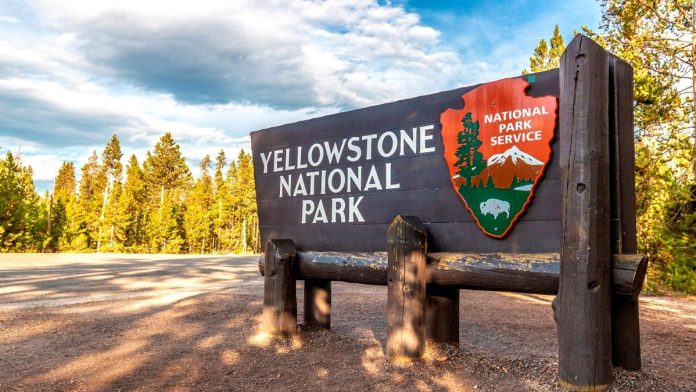 Paradas para turistas en Yellowstone|