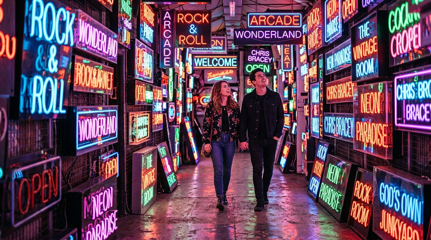 Qué Ver en Londres Más Allá de lo Típico: 15 Planes para este año 2 Interior de Gods Own Junkyard galeria de neones en Walthamstow