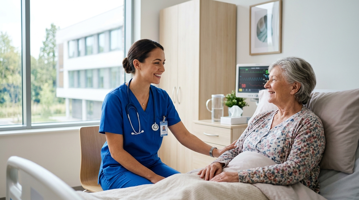 Seguro de Viaje: Qué Cubre Realmente y Qué No 1 medico hablando con paciente en hospital privado moderno