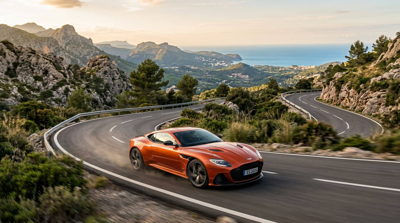 GT Rentals: Experiencia Real En Coches De Lujo 1 ruta en coche deportivo de lujo por carretera panorámica